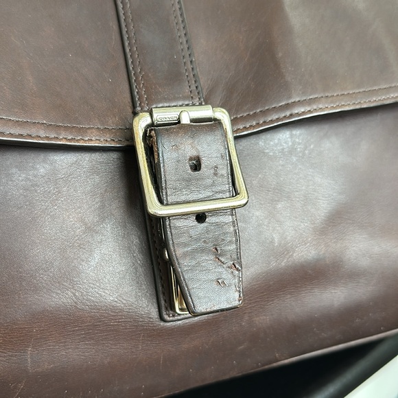 Coach vintage genuine leather briefcase # 70304 Transatlantic Flap Business - Picture 7 of 15